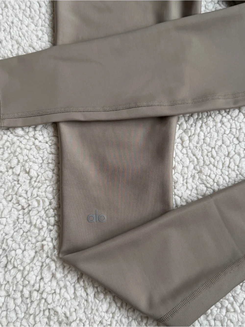 NWOT Alo Yoga High Waisted Airlift Leggings S Gravel Taupe Brown